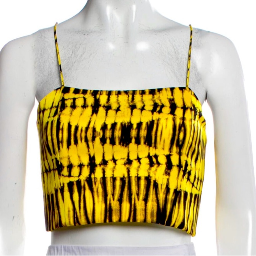 Alice + Olivia tie dye print crop top